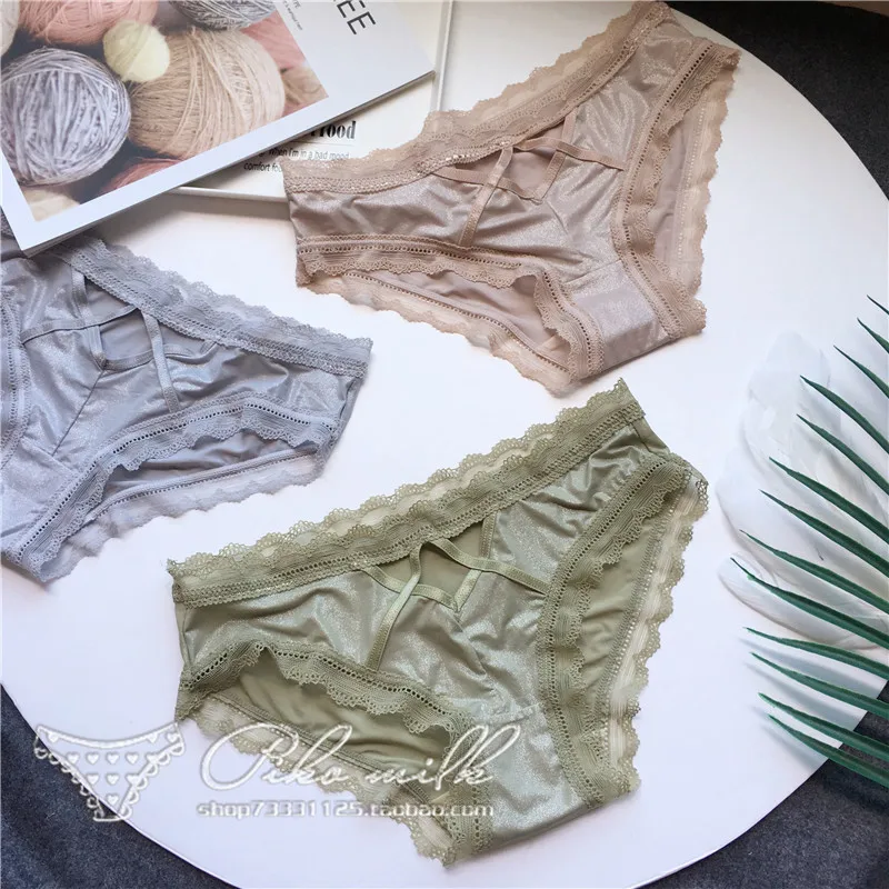 SP & CITY Grace блестящие кружевные сексуальные трусики женское нижнее белье