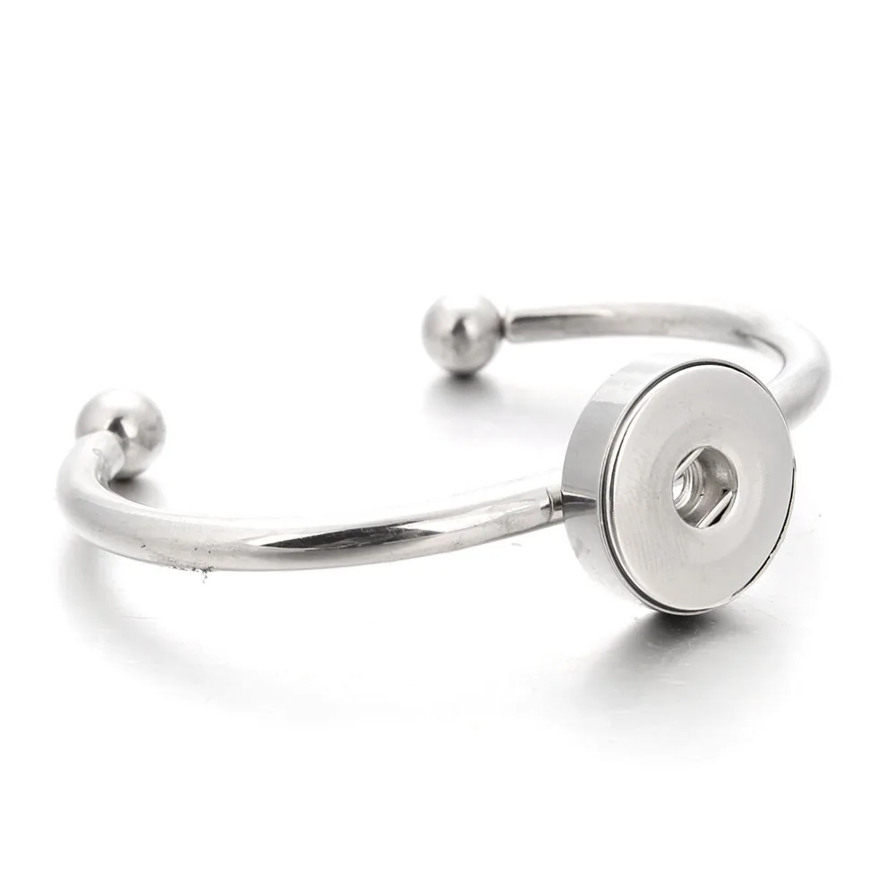 Новые настоящие браслеты из нержавеющей стали 18 мм браслет с защелкой для женщин