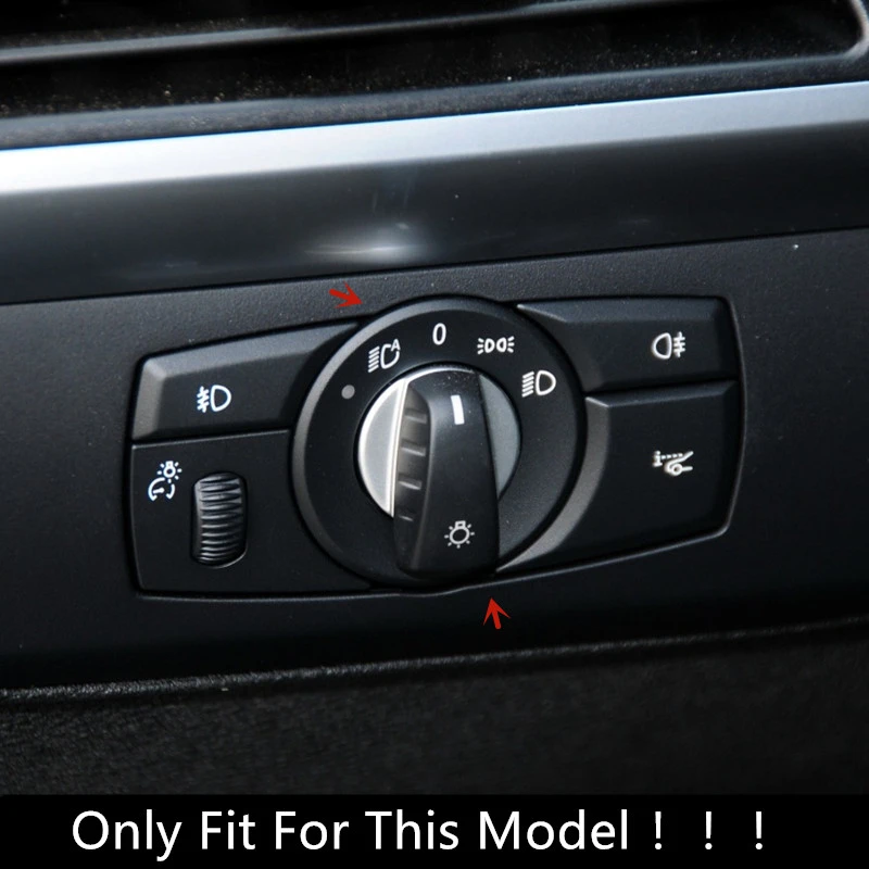 Декоративная рамка для переключателя фар из нержавеющей стали Накладка BMW X5 E70 X6