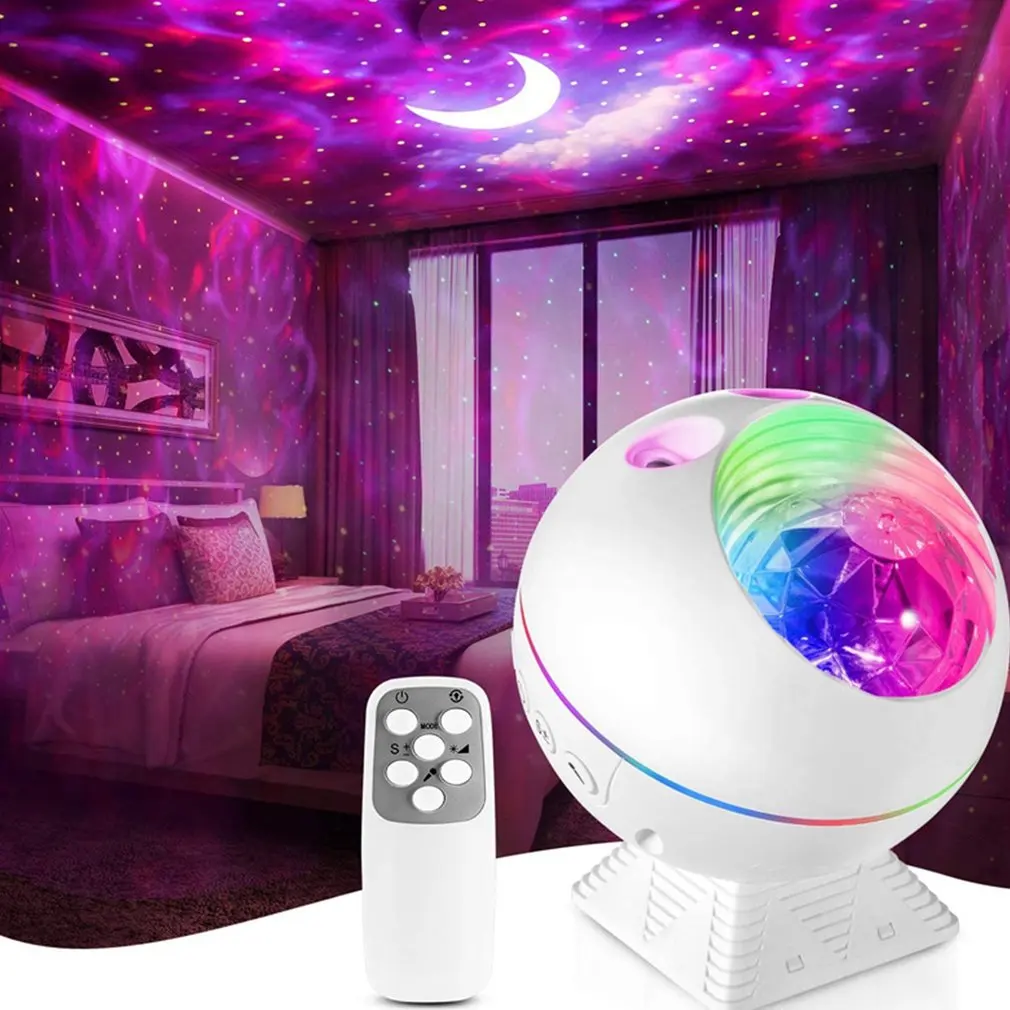 Проектор звездный с дистанционным управлением Лампа для проектора неба Луны