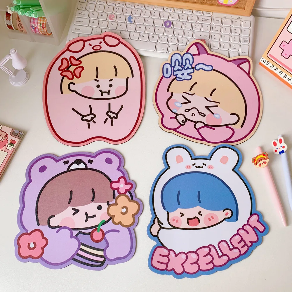 

19x22cm kawaii Mouse Pads Girls Antislip Cute Lovely Cartoon Desk Mat Pads Cup Mat Waterproof Office Home Decor for Girls Gifts