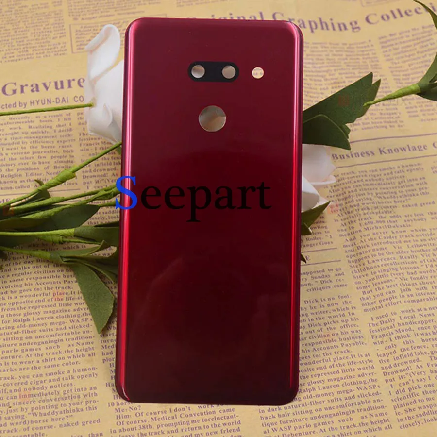 Оригинальное стекло для LG G8 ThinQ Крышка батарейного отсека G820 G820N G820QM7 задний G8S