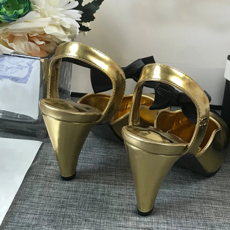 

Luxury Shoes Women Mary Janes Pumps Sweet Bowknot Pointed Toe Thick Heel Mixed-color Ladies Party Shoes 2021 Spring New