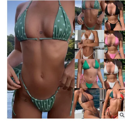 

2021Sexy Bikini Women Swimsuit Halter Push Up Swimwear Female Brazilian Bathing Suit Summer Beach Wear Swimming Suit