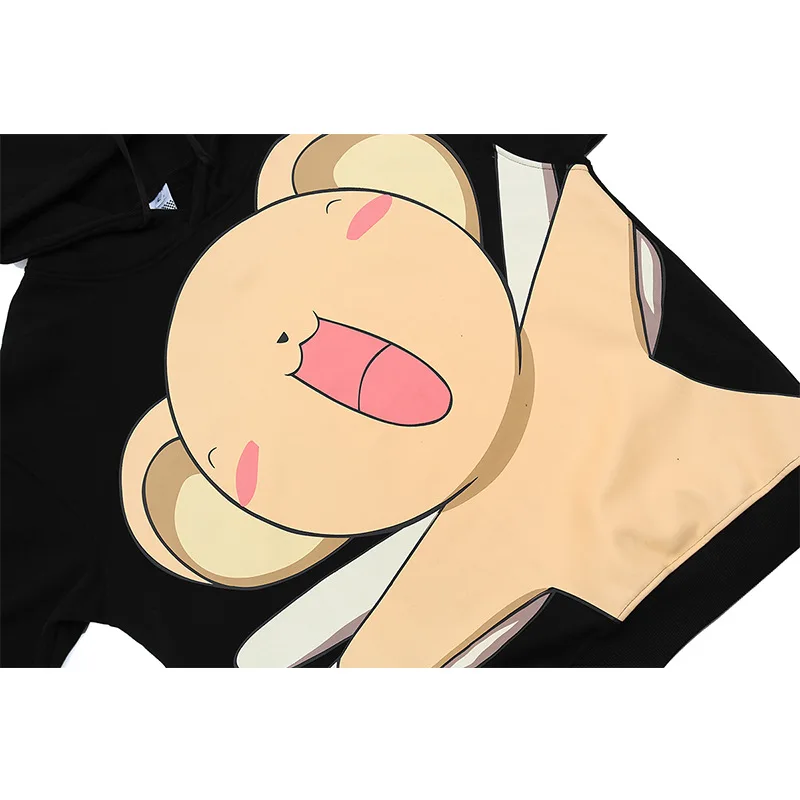 

Oversize Hoodies Women Cute Japanese Animal Printed Sweatshirts Men's Casual Thicken Hooded Outdoor Streetwear Women Hoodie