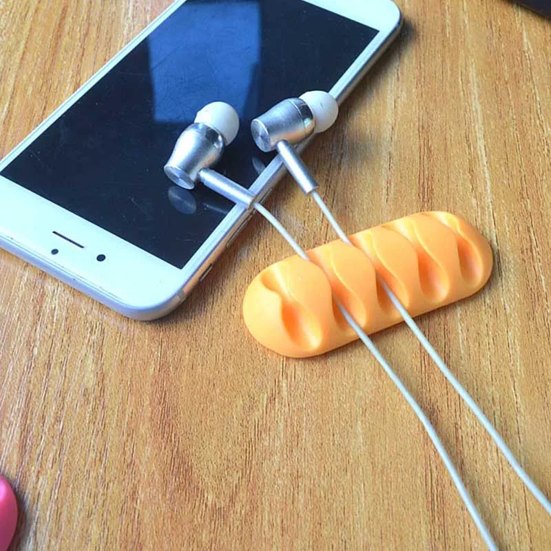 Зажим стол аккуратный Органайзер провод USB зарядное устройство Держатель Фиксатор стабилизатор