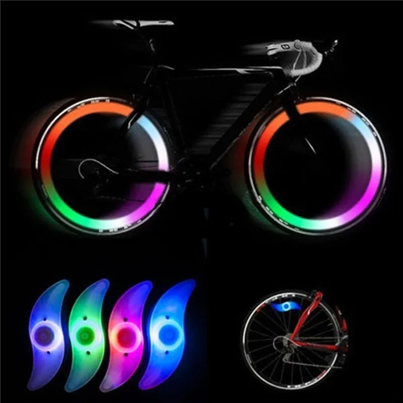 

Waterproof bicycle spoke light 3 lighting mode LED bike wheel light easy to install bicycle safety warning light With Battery