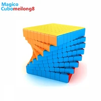 moyu meilong speedcube 8x8x8 magic cube black stickerless profissional speed cubes 8x8 cobo magico for kids toys boy moyu puzzle