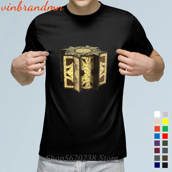Hellraiser Puzzlebox Мужская модная футболка Cube Art 3D мужские футболки из чистого хлопка с