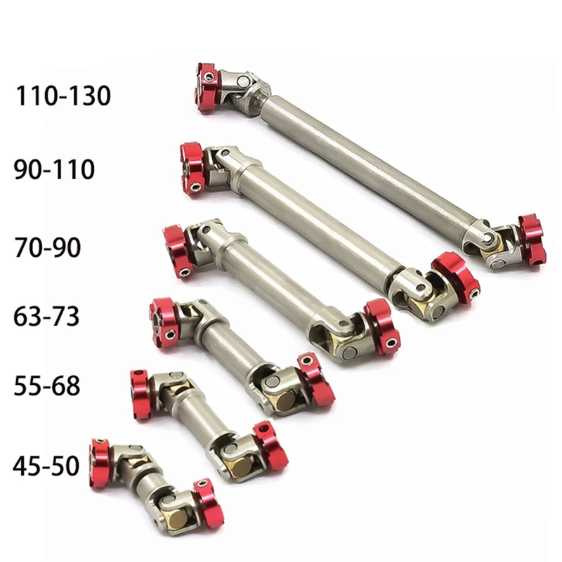 

2 Pcs Transmission Drive Shaft CVD for 1/14 Tamiya RC Truck 1/10 RC Crawler AXIAL SCX10 TRAXXAS, 70-90 & 90-110