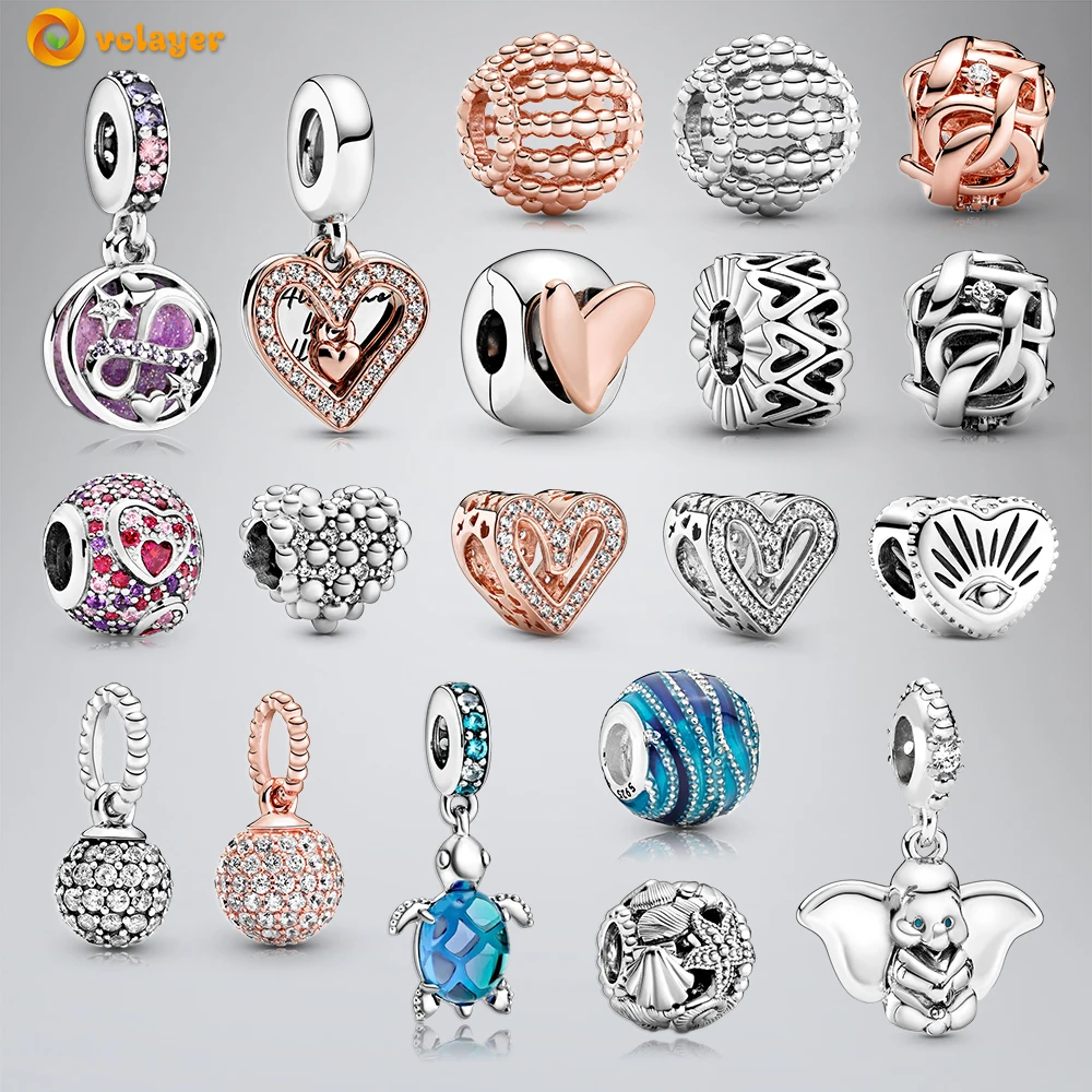 

Volayer 925 Sterling Silver Charms Oval Cabochon Amulet Pendant Solitaire Clip Charm fit Original Pandora Bracelets or Necklaces