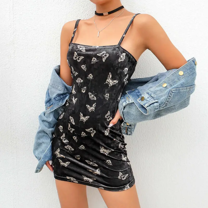 

Женское сексуальное платье на бретельках, тонкое Летнее мини-платье, вечерние Клубные платья