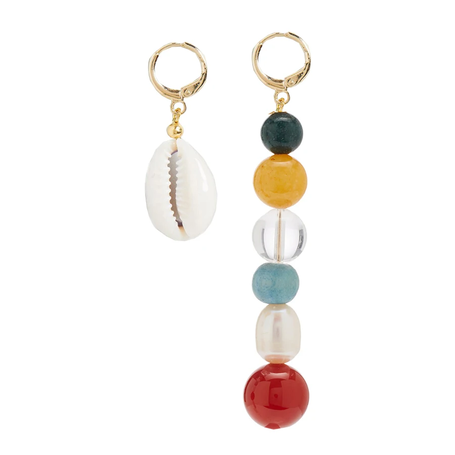 Богемные Винтажные серьги для девочек в стиле бохо пляжные с ракушками и