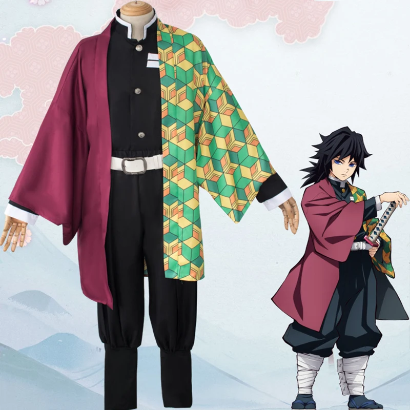 Аниме Demon Slayer косплей костюмы для мужчин и женщин Kamado Tanjirou/Agatsuma Zenitsu/Tomioka Giyuu/Kochou
