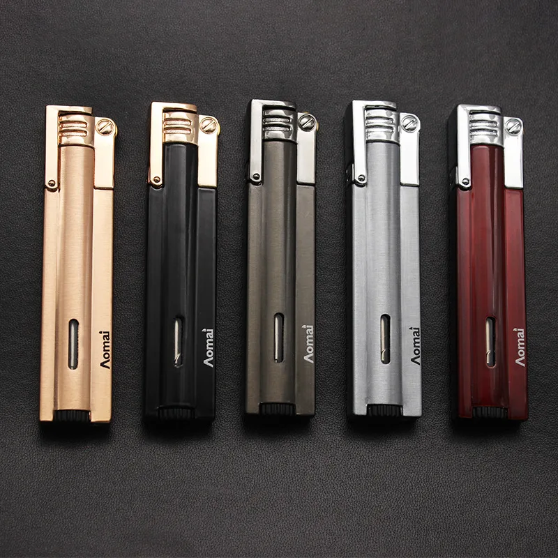 Компактная Зажигалка Jet Torch Бутановая газовая турбо ультратонкая зажигалка
