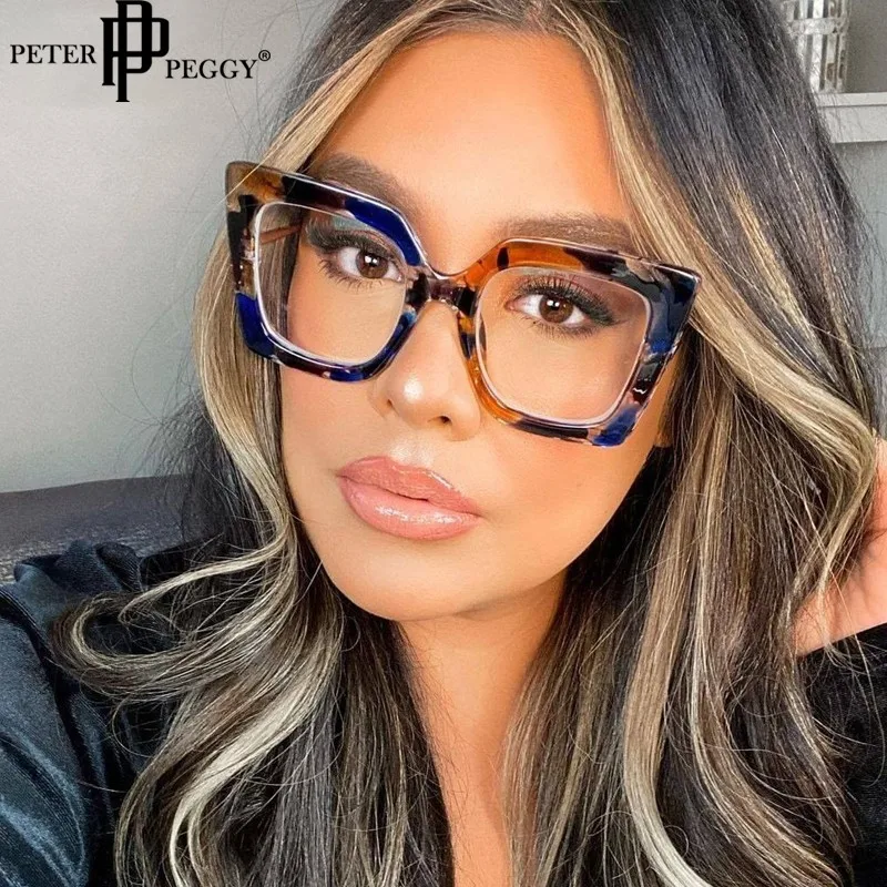 

Cat Eye Square Glasses Frames Women Fashion Leopard Vintage Classic Prescription Myopia Glasses Frames Men Eyeglasses