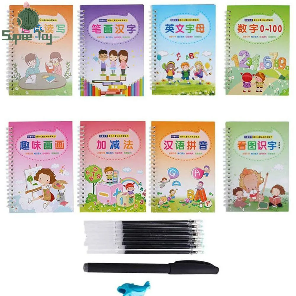 

Magic Writing Paste Magic Calligraphy Handwriting Copybook Set Writing Board Tracing Book for Kid Calligraphic Letter Writing