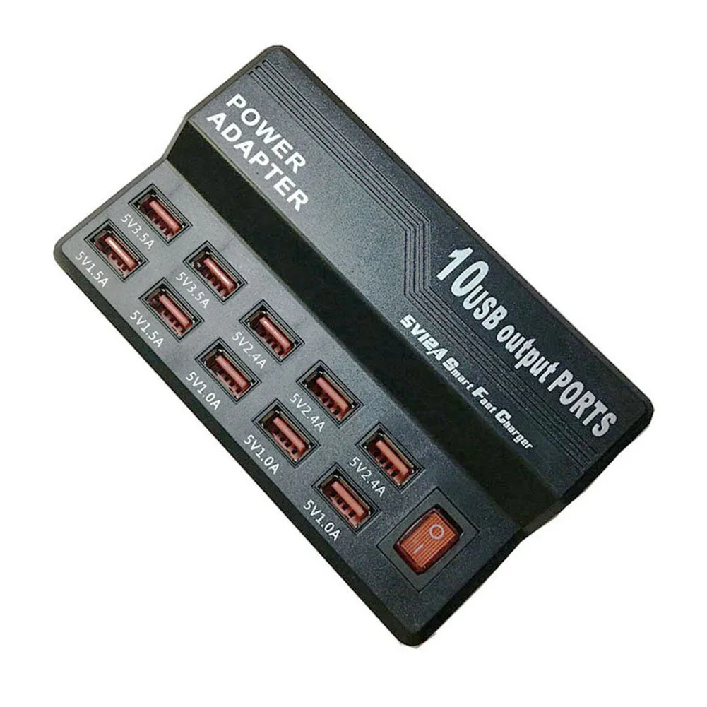 Зарядное устройство с несколькими портами USB 50 Вт 10 USB-портов интеллектуальная