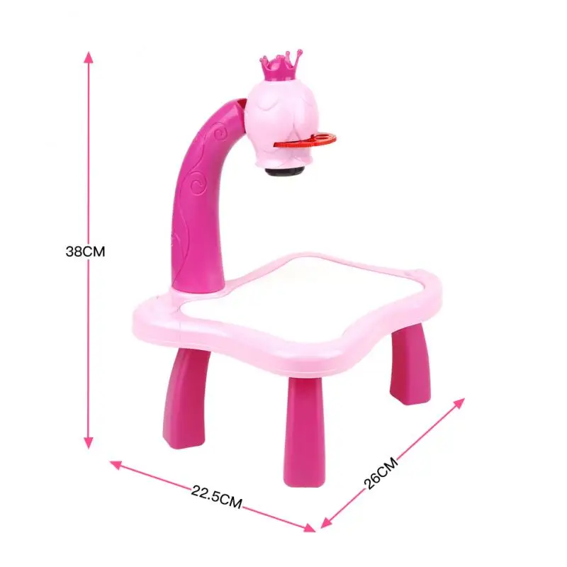 

Led Projector Drawing Table Toys Kids Painting Board Desk With Light Music Educational Learning children gifts Dropshipping Toy