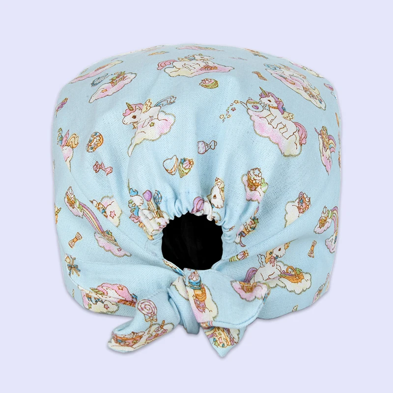 Единорог синий ветеринарный скраб Кепки s шаблон стоматологический кормящих