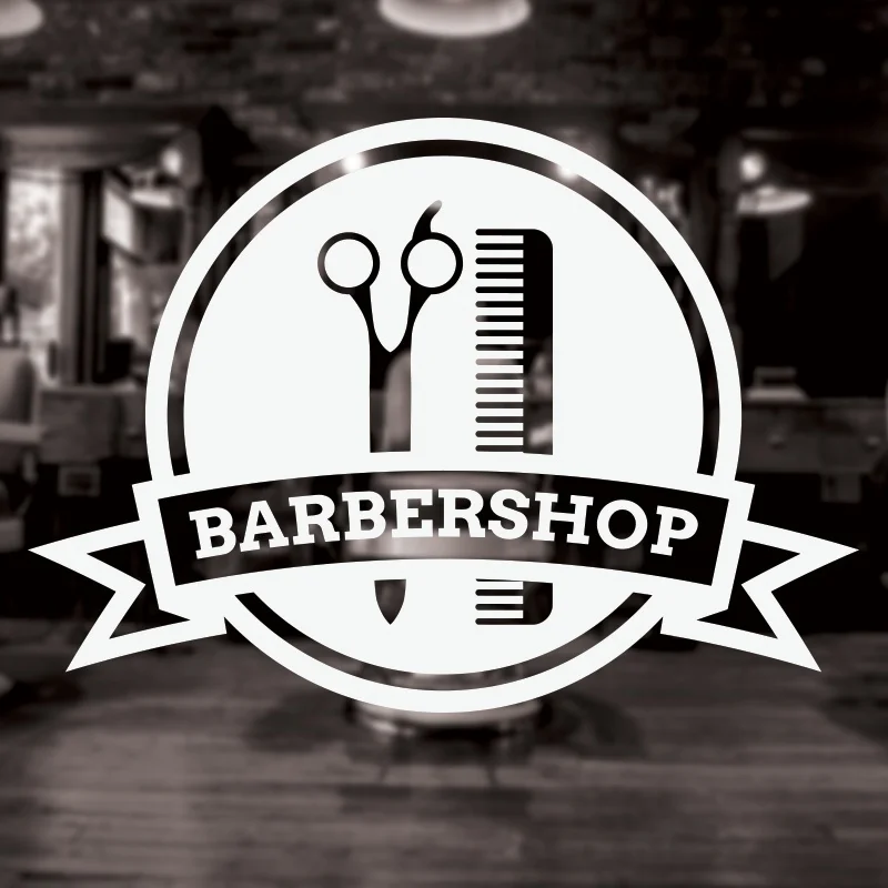 

Barber Shop Sign, Barbershop window sign, Vintage Style, Barbers decal
