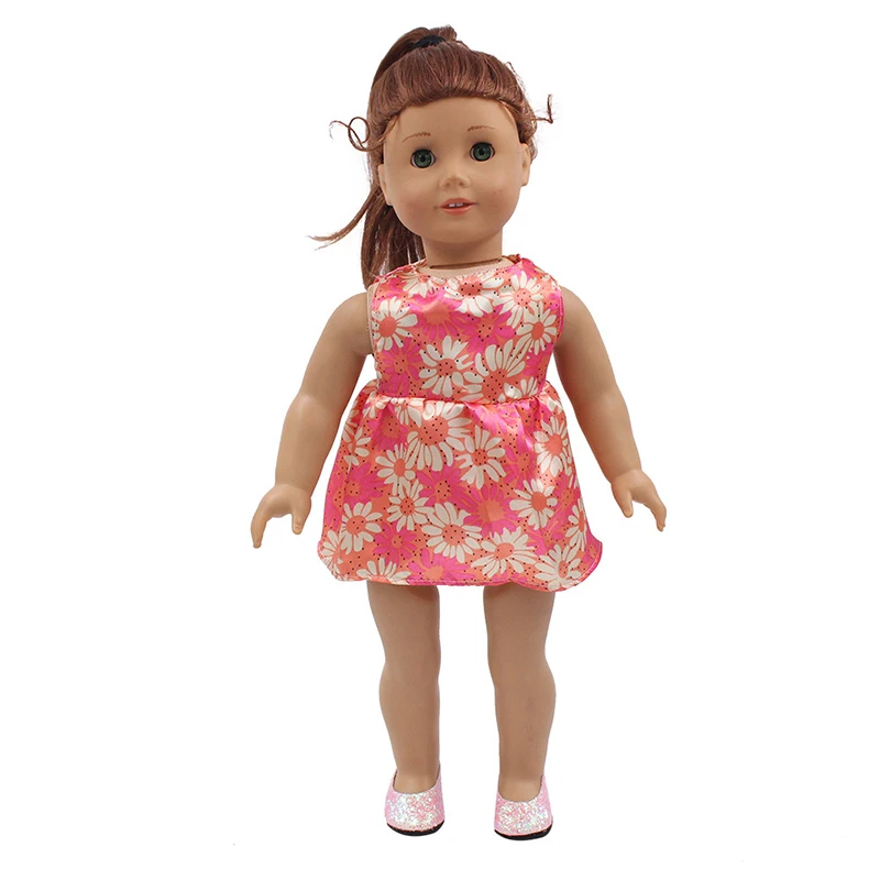 Doll Talk 18 Inch American Clothes 4 Colors Chrysanthemum New Girl Dress Accessories Kid's Best Gift | Игрушки и хобби