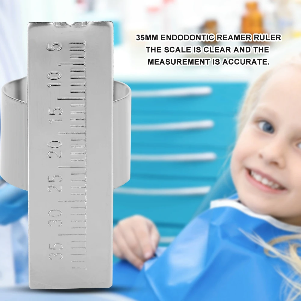 5Pcs Dental Ruler Stainless Steel Dental Endodontic Instrument Finger Ruler Autoclavable Endodontic Ruler Dental Gauge Dentist bettina basrani endodontic radiology