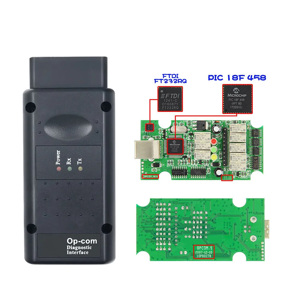 OPCOM V5 OP COM 1 70/1 95/1 99 с PIC18F458 FTDI Flash прошивка обновление автомобильный