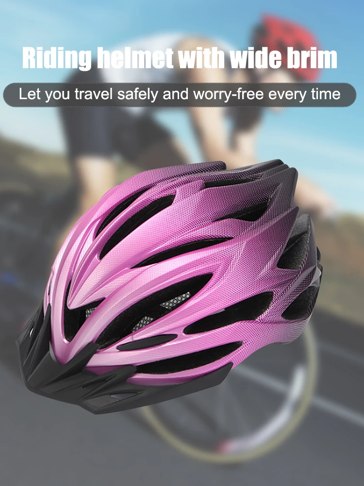 

Bicycle Helmet Shock Resistant Bike Head Protector Mountain Road Bike Integrally Molded Cycling Helmets