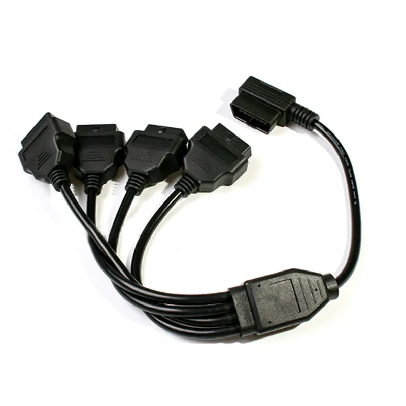 OBD 2 удлинитель с прямым углом от 1 до 4 16 контактов любой Автомобильный Кабель для
