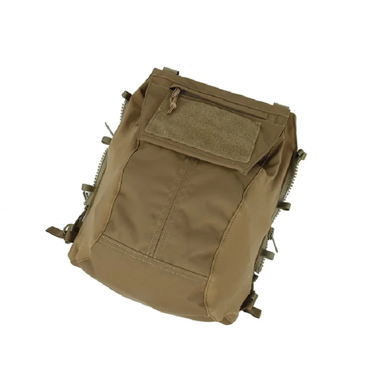 

Wolf Brown AVS JPC2.0 CPC Tactical Vest Zipper Bag 2.0 Back Panel 500D Cordura Fabric