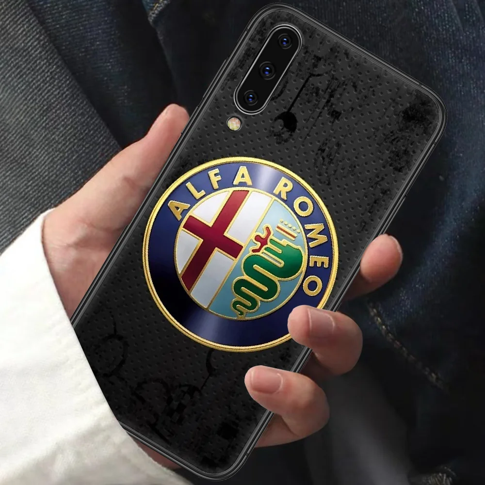 

Hot Car Alfa Romeo Logo Phone Case For Samsung Galaxy A10 A20 A30 E A40 A50 A51 A70 A71 A J 5 6 7 8 2016 2017 2018 black Shell