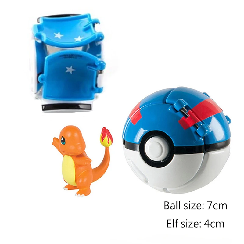 Деформированный мяч в виде мультяшной модели Pokemon Пикачу Чаризард + 1 шт.