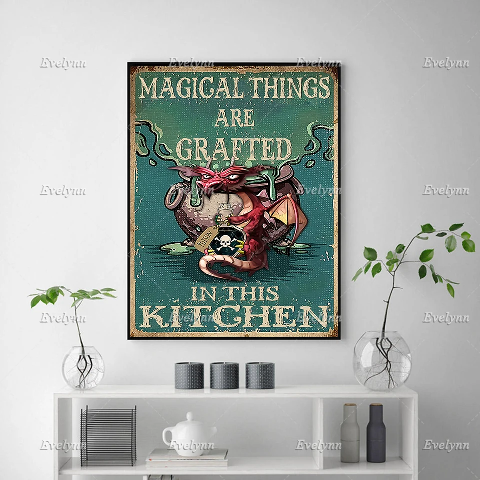 Винтажный постер волшебство в их душах настенные художественные принты ко Дню