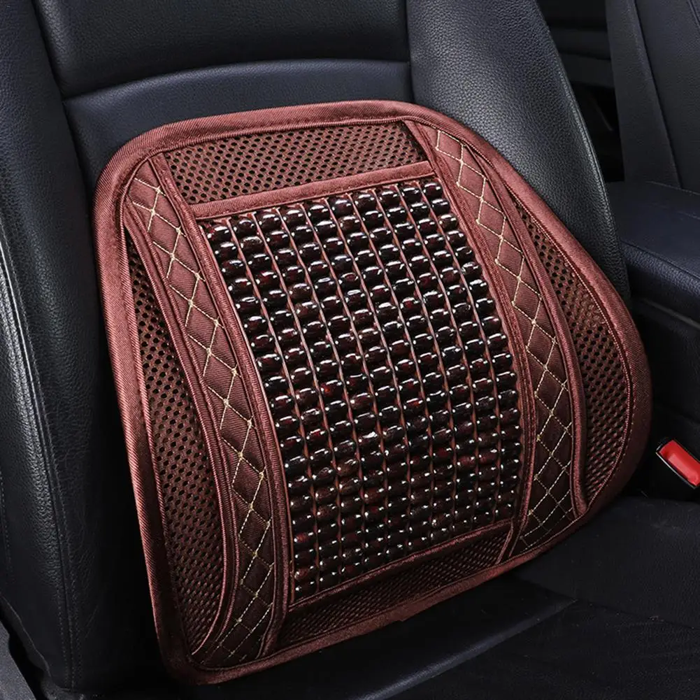 

Universal Car Summer Seat Covers Wooden Massaging Breathable Back Cushion For Car Office Home Cushion Interior Accessories Hot