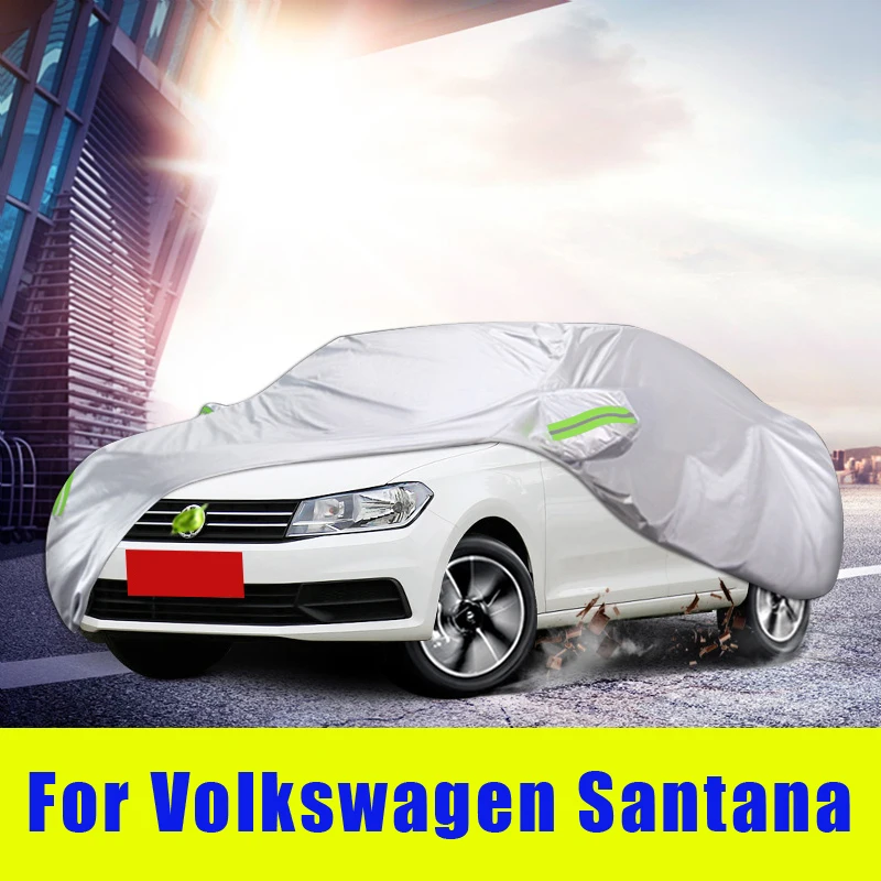 Waterproof full car covers Outdoor Sunshade Dustproof Snow For Volkswagen VW Santana 2013-2021 Sedan Hatchback Accessories