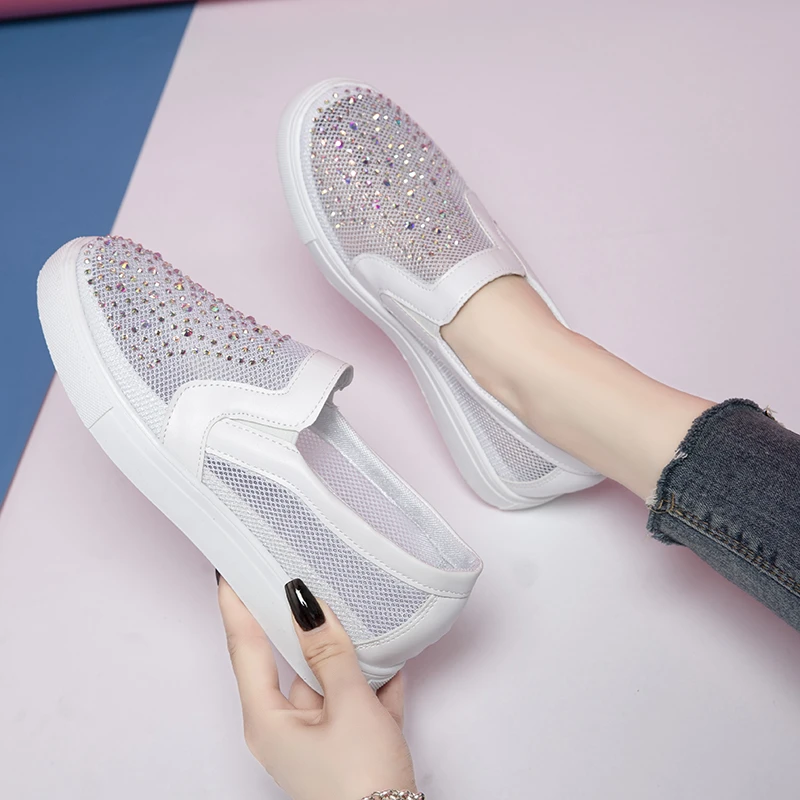 

Women's Sports Shoes Fashion Women's Sneakers Solid Color All-match Comfortable Breathable Mesh Platform Shoes Casual Shoes