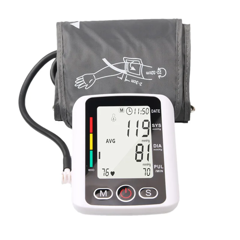 

Сфигмоманометр на руку с ЖК-дисплеем, автоматический наручный прибор для измерения артериального давления, пульсометр