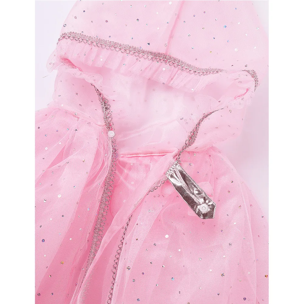 Детская накидка с капюшоном блестящими пайетками на Хэллоуин/Рождество/День