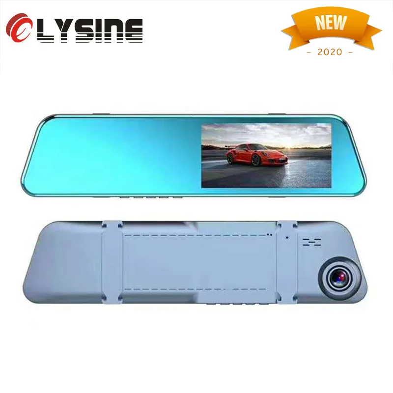 Ультратонкий видеорегистратор на зеркало заднего вида Full HD 1080P Автомобильный с