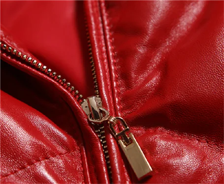 Женский пуховик из натуральной овечьей кожи Толстая теплая короткая куртка с