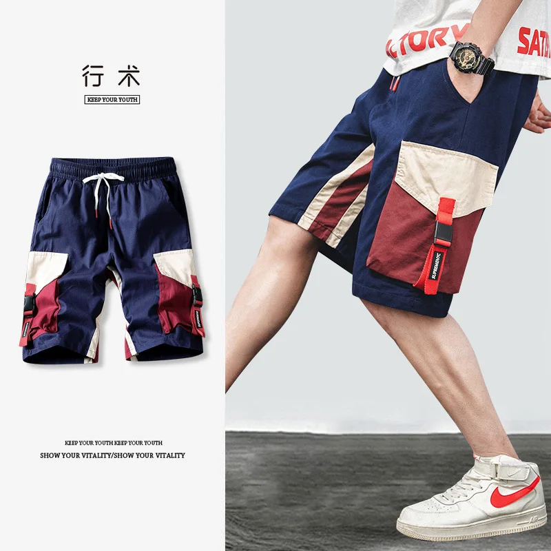 Men's Shorts Summer New Season Japanese Tooling Tide Brand Loose Five-point Pants Men's Summer Pants Middle Pants Casual Pants