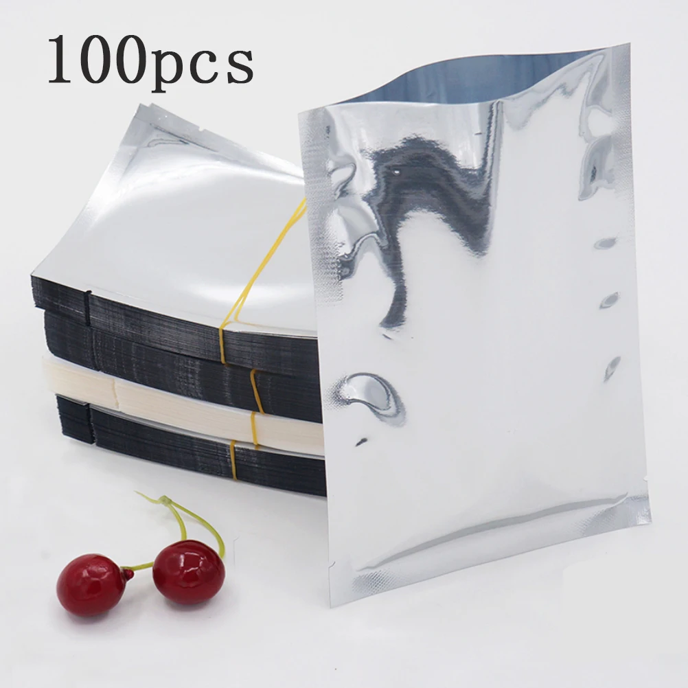 Майларовые пакеты для хранения продуктов 100 шт. алюминиевые фольгированные