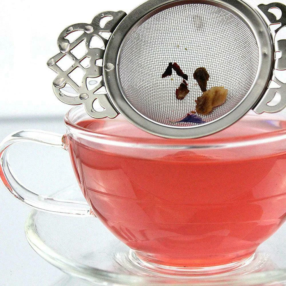 Ситечко для чая из нержавеющей стали с капельной чашей легко Чистящая свободная