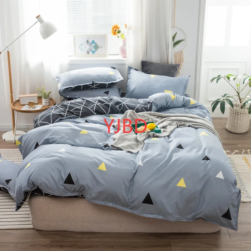 

YJBD Grinding Aloe Vera Cotton Four-piece Set Sheets Set of Student Bed Products Bedding Set Bed Set Comforter Bedding Sets