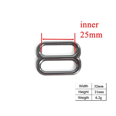 10 шт./лот высококачественная черная металлическая пряжка регулирующий ползунок
