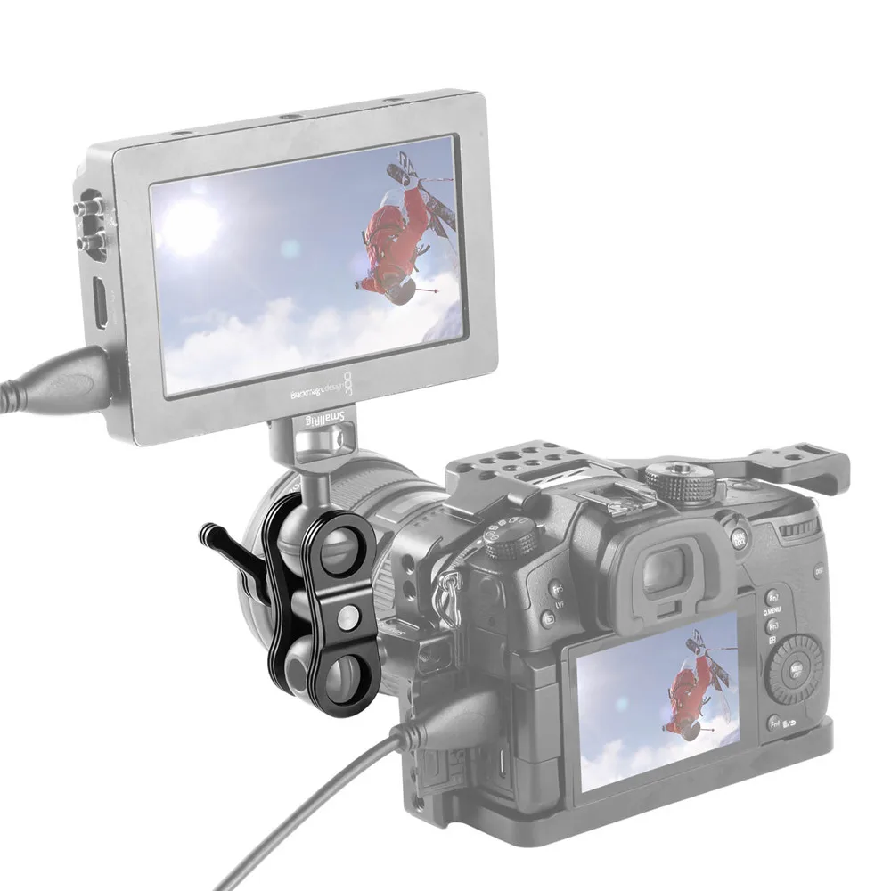 SmallRig s-замок быстроразъемный монтажный узел с резьбовыми отверстиями 1/" и 3/8" для экрана монитора-1855
