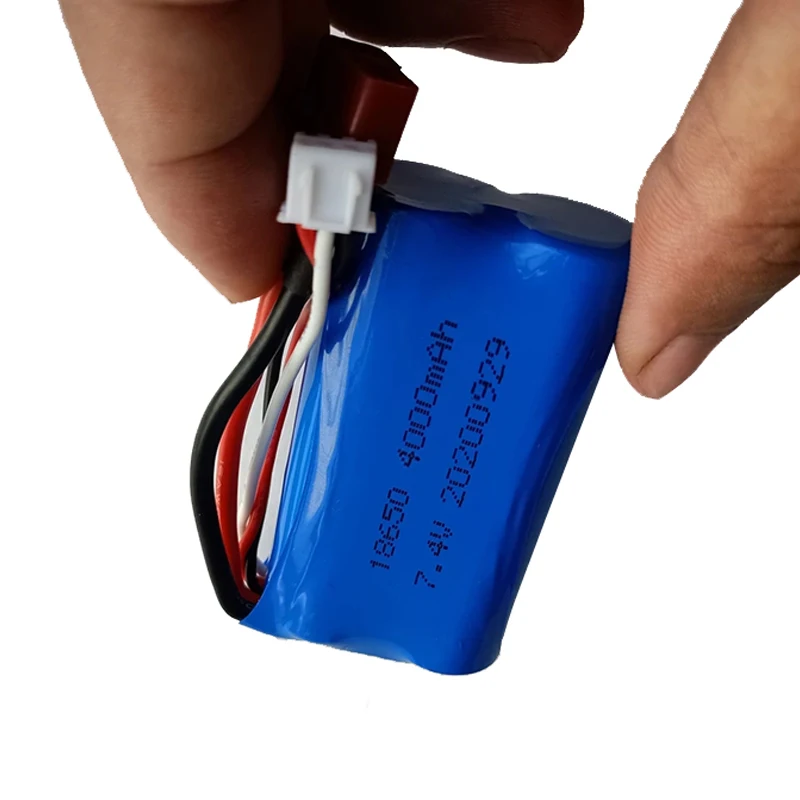 

18650 7.4V 4000MAH Lipo Battery JJRC Q46 Q39 Wltoys 144001 12428 12423 10428 A959-B A969-B A979-B K929-B RC Car Spare Parts