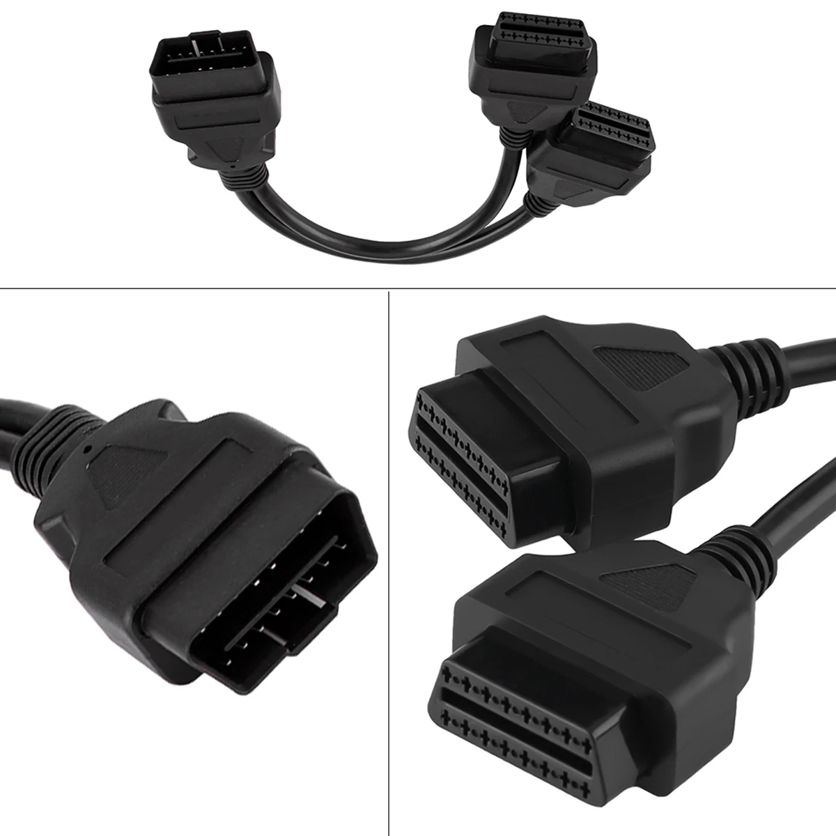 OBDll OBD2 16 pin сплиттер удлинитель диагностический инструмент адаптер Мужской к
