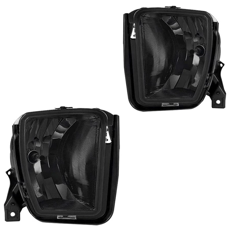 

DHBH-LED Fog Lights Bumper Driving Fog Lamp Assembly for Dodge Ram 1500 2013- 2018 68104821AC Black